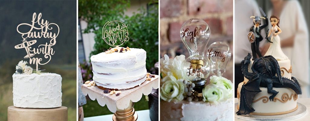 Topper tort nunta - 101 idei pentru nunta ta