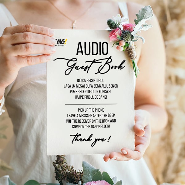 Audio Guest Book card
