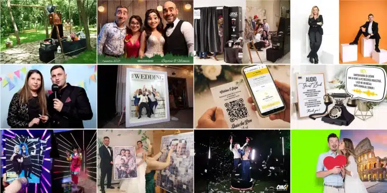 Colaj banner bolog copy Tipuri de cabina foto pentru nunta