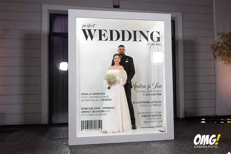 Ce tipuri de photo booth poti inchiria in Bucuresti 8 Walk-in Cover Magazine Booth de inchiriat Bucuresti