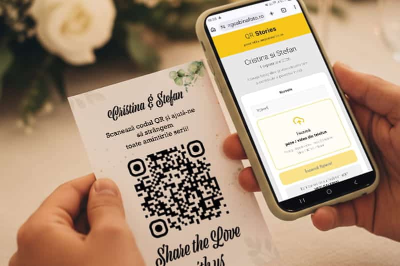 QR Stories colectare poze eveniment Bucuresti