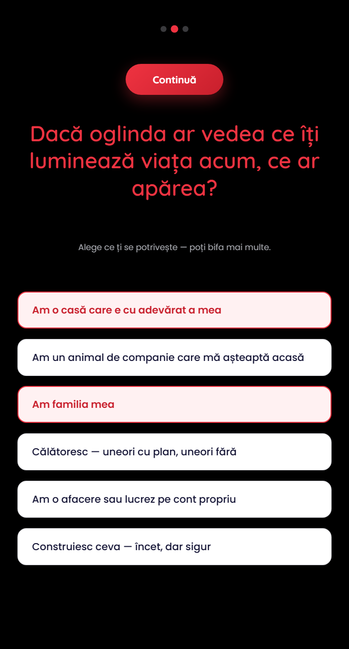 Studiu de caz: Oglinda Foto OMG și Quiz-ul Eurolife FFH la Nostalgia Retro Disco Future 6 A doua întrebare a quiz-ului, cu răspunsuri multiple selectate