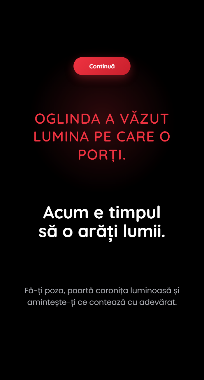 Studiu de caz: Oglinda Foto OMG și Quiz-ul Eurolife FFH la Nostalgia Retro Disco Future 8 Ecranul de tranziție dintre quiz și sesiunea foto