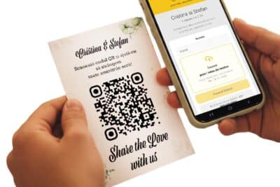 Qr Stories - aplicatie pentru nunti si evenimente private sau corporate unde strangi live poze de la invitati