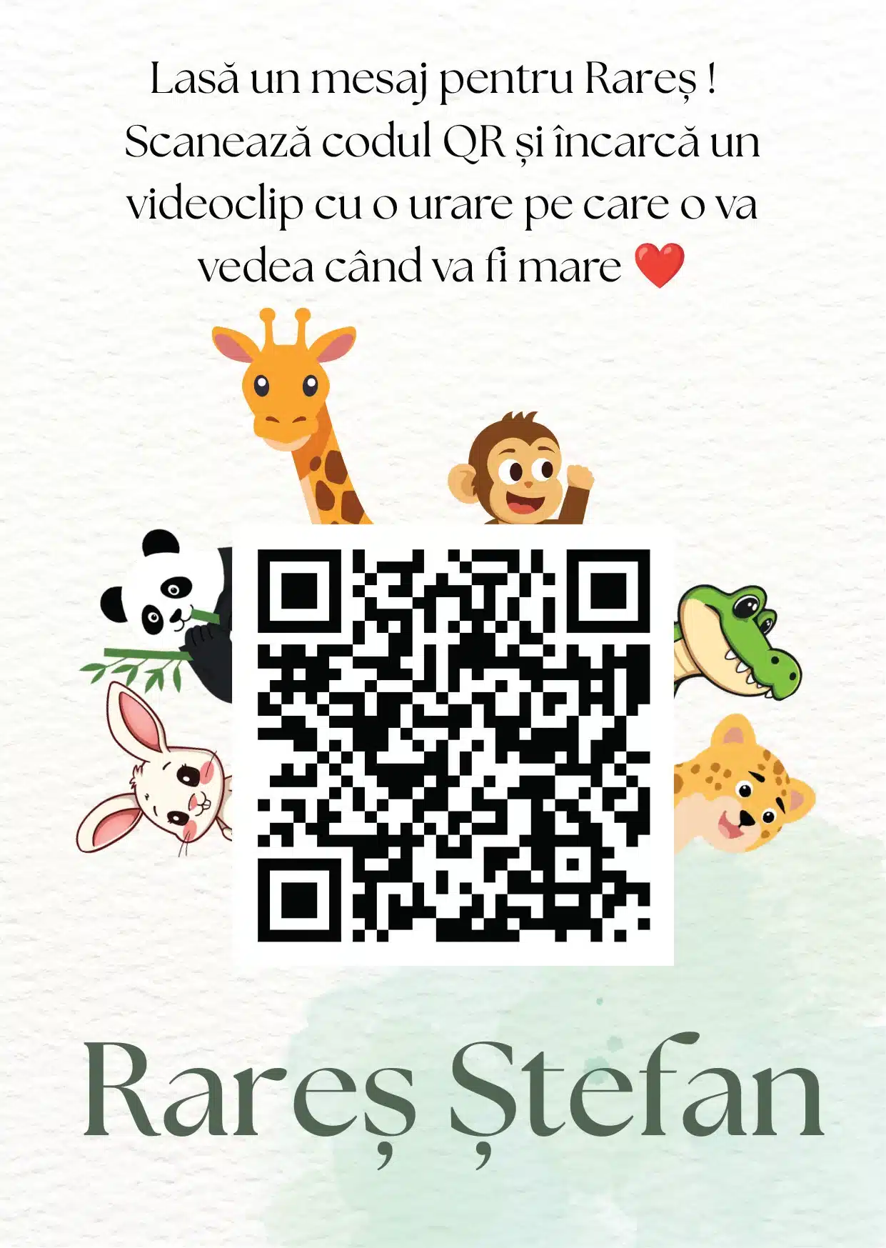 Carduri QR personalizate tip călăreț | QR Stories 33 Model C16 de card QR tip călăreț, față-verso, personalizabil pentru nuntă, botez sau eveniment corporate
