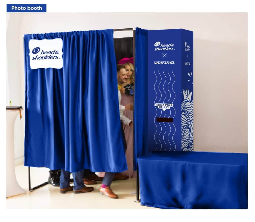 Cabina închisă pentru head and Shoulders – Cabina Foto Închisă OMG